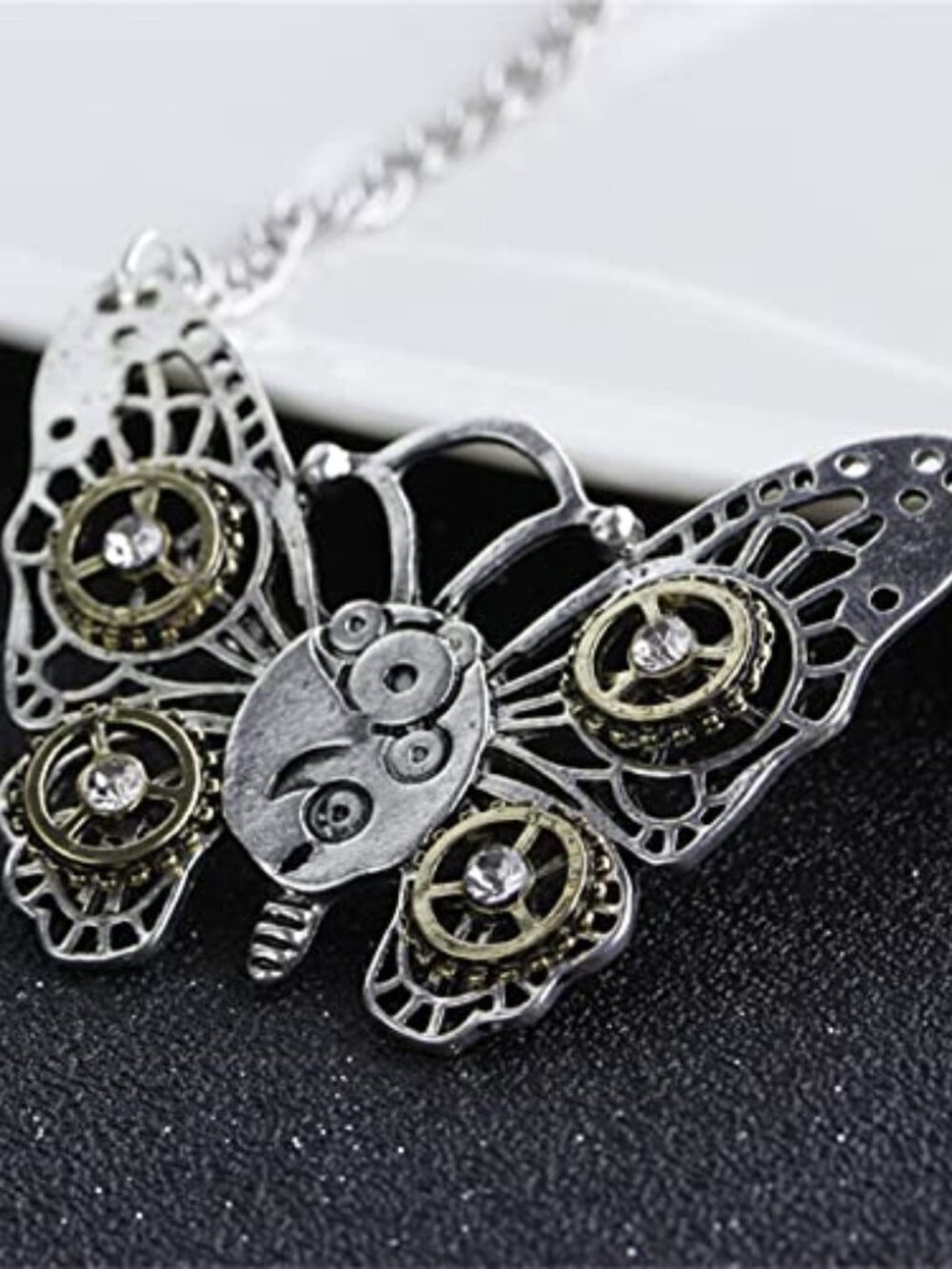 New - Steampunk Gear Pendant Necklace for Women Personalized Punk Vintage Gothic